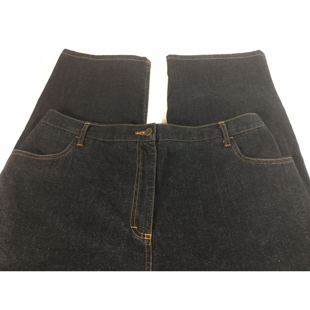 Blair jeans‎ black Womens Size 18 Denim Dark-wash Stretch Waist Pants Inseam 28